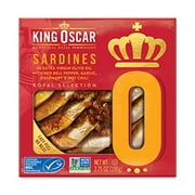 King Oscar Royal Selection Sardines in Extra Virgin Olive Oil with Red Bell Pepper, Garlic, Rosemary & Hot Chili, 3.75 oz
