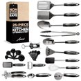 thumbnail image 1 of Asani 25-Piece Stainless Steel Kitchen Utensil Set | Non-Stick Cooking Gadgets and Tools Kit | Durable Dishwasher-Safe Cookware Set | Kitchenware Gift Idea, Best New Apartment Essentials, 1 of 6