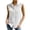 White, variant on Short Sleeve Tops for Women Summer Fashion Casual Sleeveless Solid Color Large Button Double Pocket Lapel Lined Clothes T-Shirt