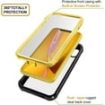 thumbnail image 6 of CellEver for iPhone XR Case with Built-in Screen Protector, Clear Full Body Heavy Duty Protection Shockproof Rugged Transparent Cover (Yellow), 6 of 7