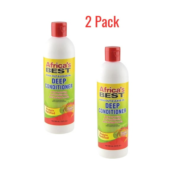 Africa's Best Rinse Out & Leave in Deep Conditioner (2 Pack)