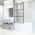 thumbnail image 6 of VIGO Divide 34 in. W x 62 in. H Framed Fixed Tub Screen Door in Matte Black with 3/8 in. (10mm) Clear Glass, 6 of 12
