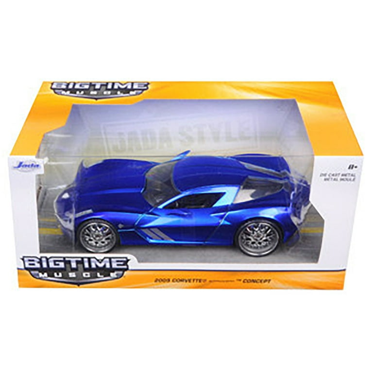 2009 Chevrolet Corvette Stingray Concept Blue 1/24 Diecast