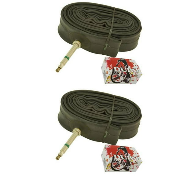 2 Duro Tubes 700 x 25c/28c 48mm Standard Presta Valve. Set of Tube. Pair of Tubes. Two Tubes.