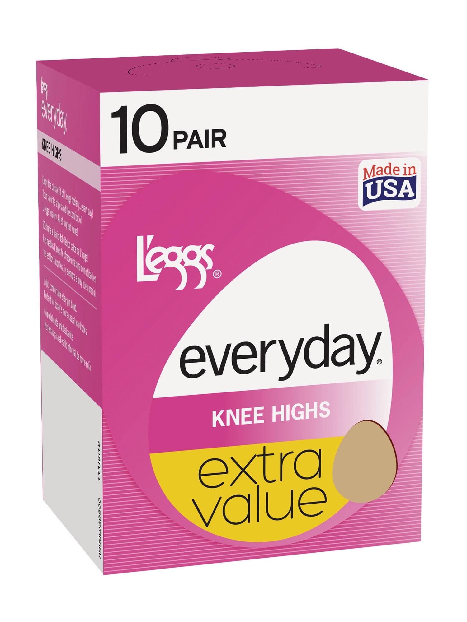 L'eggs Everyday Knee Highs, 20 Pack