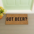 thumbnail image 2 of 28" x 16" Nature Coir Mat, Got Beer?, 2 of 6
