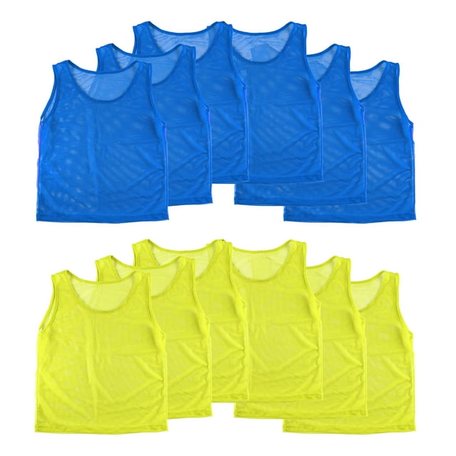 Set Scrimmage Vests Super Z Outlet Pinnies para 12 niños y jóvenes