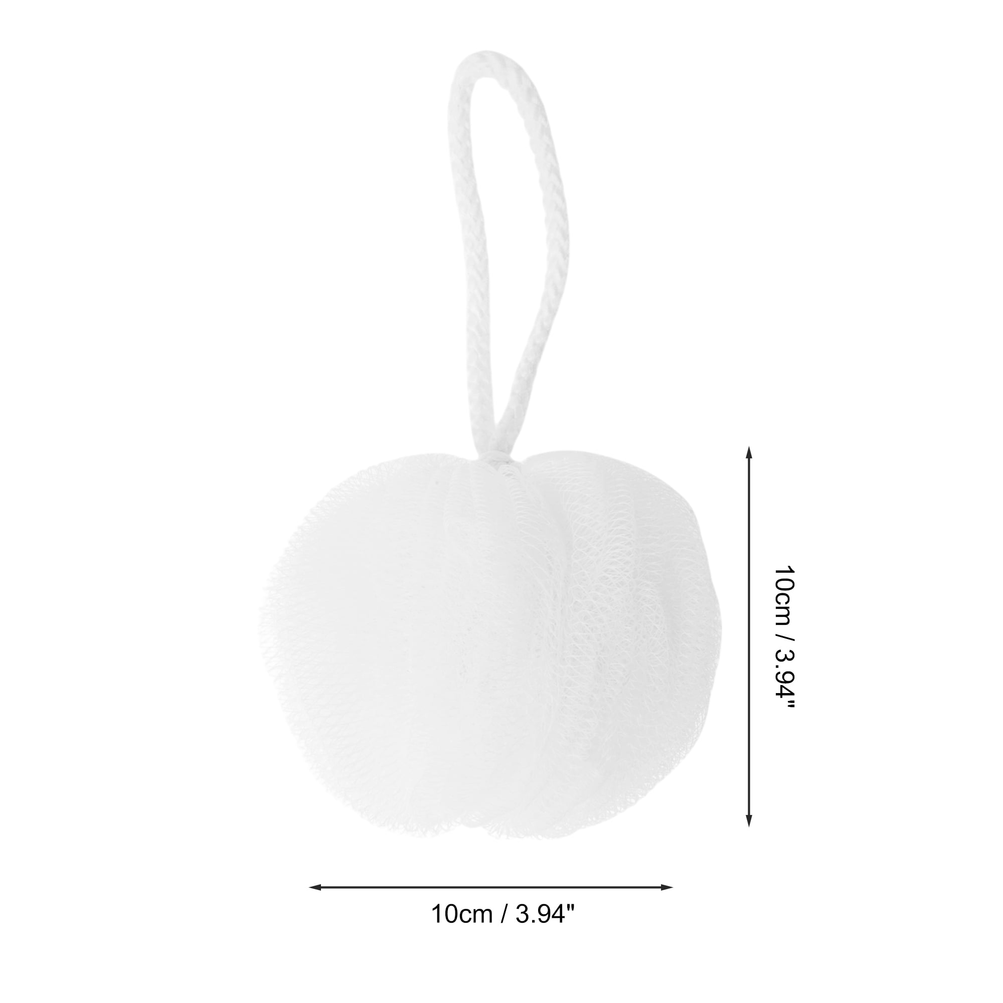 Unique Bargains Lanterns Bath Shower Loofah Sponge 1 Pc White