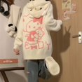 thumbnail image 4 of Sanrios Hello Kitty Nouveau Pull Tricoté Automne et Hiver Style Mignon Dessin Animé Long Pull Polyvalent, 4 of 5