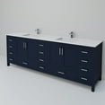 thumbnail image 5 of Jacques 84 in. W Navy Blue Double Bath Vanity, Cultured Marble Top, and Faucet Set, 5 of 8