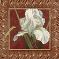 thumbnail image 2 of Unknown 12x12 Gold Ornate Wood Framed with Double Matting Museum Art Print Titled - Iris in Red/Gold, 2 of 4