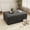 Charcoal, variant on IDEALSOUL Corduroy Ottoman, Rectangle Ottoman Foot Rest for Couch, Oversized Modular Sectional Sofa Stool, Extra Seating & Coffee Table for Sofa, Cloud Foot Rest Foam Support, No Assembly Required