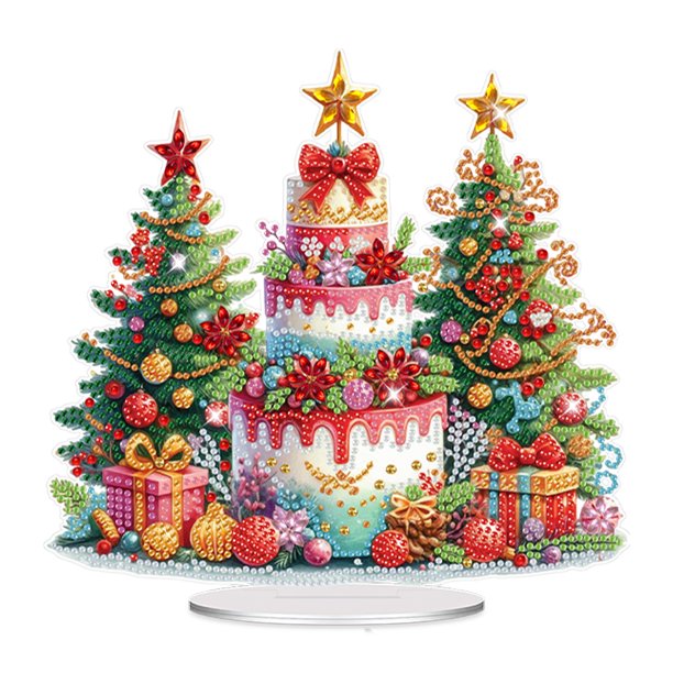 5D DIY Art Decoraciones Mesa Kits Adornos Kit Acrílico Forma Especial Muñeco Nieve Navidad para Adultos Principiantes