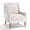 Beige, variant on AFO Modern Accent Chair, High Back Upholstered Fabric Armchair with Wood Legs, Mid-Century Wingback Chair for Living Room Bedroom, Beige