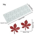 thumbnail image 2 of Binwennn Silicone 3D Leaf Lace Embossing Mat For Maple Leaves Chocolate Fondant Candy Candle Making Use Baking Tools For DIY Desserts，Easy To Clean，Chocolate Lovers Dessert Lovers Sandwich for Girls, 2 of 3