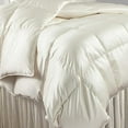 thumbnail image 3 of Roch Linen Silk Satin Comforter King/Cal King | Box Stitched | 300 GSM | Down Alternative Comforter | Luxurious Hotel Quality Quilt | Machine Washable | Ultra Soft Fluffy Bedding (White), 3 of 6