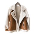 thumbnail image 1 of Women's Warm Fur One-Piece Lambswool Jacket Thicken Long-Sleeve Warming Clothes for Women Daily Wear, 1 of 5