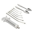 thumbnail image 1 of Feeding Tubes, Stainless Steel Bird Hand Feeding  Accurate Measurement Rustproof  For Parrots, 1 of 8