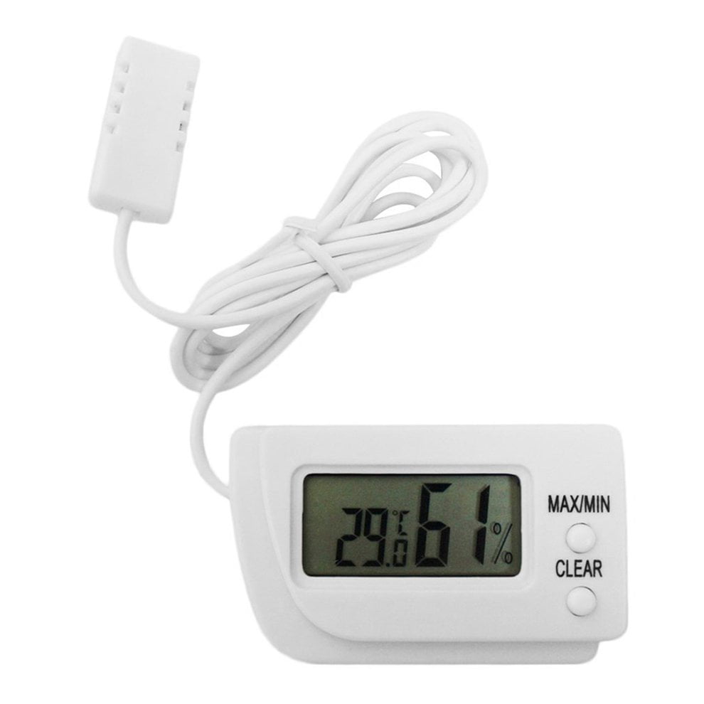 #N/V Mini LCD Digital Egg Incubator Thermometer Hygrometer Remote Meter Remote Measurement of Humidity & Temperature Flip out Stand 