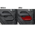 thumbnail image 6 of Soft Carbon Fiber Car Interior Decor Kits 2Pcs Red Carbon Fiber Rear Door Panel Cover Trim For Jeep Wrangler JL Gladiator Sticker, 6 of 15