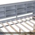 thumbnail image 6 of Wooden Full Size DayBed with 2 Drawers, DayBed with Storage Shelf and USB Charging Ports,Grey, 6 of 12