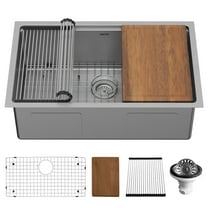 Karran Usa Ws-35-Pk1 Elite Workstation 30" Undermount Single Basin Stainless Steel Kitchen