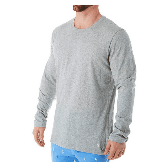 Polo Ralph Lauren Enzyme Washed Long Sleeve Crew Andover Heather SM