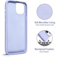 thumbnail image 5 of KOMI Designed for iPhone 14 Case with Ring Stand [360° Rotatable Ring Holder Magnetic Kickstand] [Soft Microfiber Lining] Shockproof Rubber Protective Phone Cases Cover for Women Men Light Purple, 5 of 5