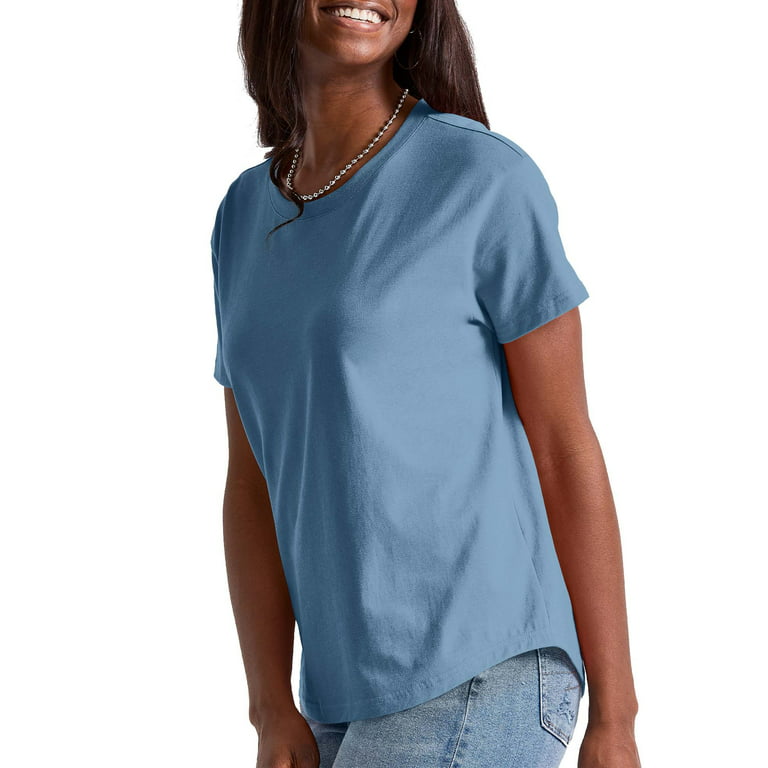 Hanes Originals Oversized T-Shirt, Cotton Crewneck Tee for Women