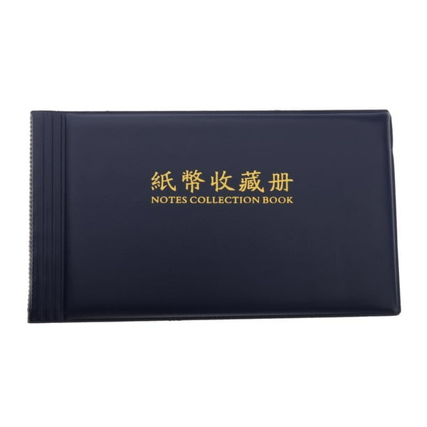 Álbum de colección de billetes de 40 bolsillos, porta libros de notas de Zulema Álbum de colección de billetes