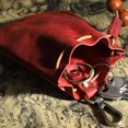 thumbnail image 1 of Bolsa con cordón de cuero artificial Colcomx Retro Festival Joyas Monedero para regalo Rojo Bolsa de almacenamiento de dados, 1 of 8