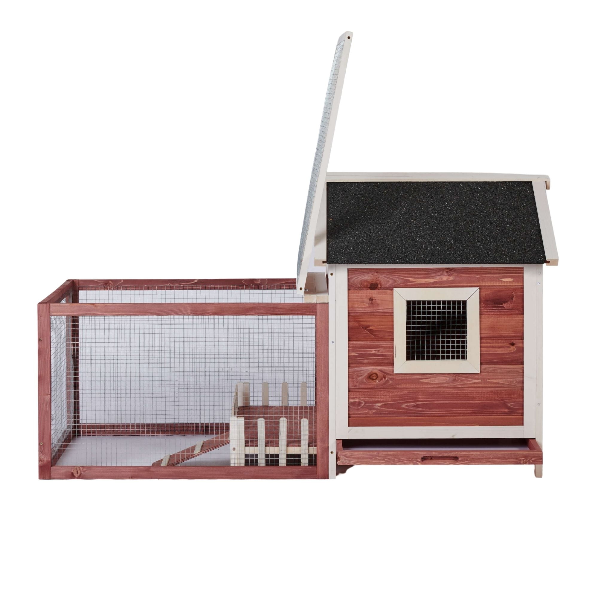 Kadyn Poultry Cage w/ Wire Fence, chicken coop Hutch Cage for Backyard and Outdoors, Auburn Kadyn Poultry Cage w/ Wire Fence, chicken coop Hutch Cage for Backyard and Outdoors, Auburn
