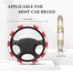 thumbnail image 3 of Balery Avocado Lovers Wearing Umbrella Fundas elásticas antideslizantes para volante, funda protectora universal para hombre y mujer, 15 pulgadas, accesorios para coche., 3 of 6
