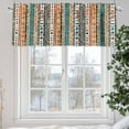thumbnail image 5 of Bohemian Patterns Valances for Windows, 42 x 12in, Coloed Seamless Stitching Rod Pocket Kitchen Valance Curtain Light Filtering Window Treatments for Living Room Bedroom, 1 Panel, 5 of 7