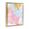 thumbnail image 4 of Female in Pastel Stripes Gold Framed Floater Canvas Wall Art, design by Ziwei Li, 4 of 10