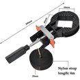 thumbnail image 2 of Frame Tensioner With 4 Claws Belt Tensioner Aluminum Angle Tensioner With 4m Nylon Strap Corner Tensioner Corner Clamp Belt Clamp For Picture Frame Dr, 2 of 3