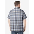 thumbnail image 5 of KingSize Men's Big & Tall Plaid Wrinkle-Resistant Short Sleeve Button Down, 5 of 6