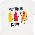 thumbnail image 4 of Inktastic Hey There Buddy with Ketchup Mustard and Hot Dog Boys or Girls Toddler T-Shirt, 4 of 5