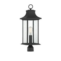 Hancock 1-Light Outdoor Post Lantern in Matte Black