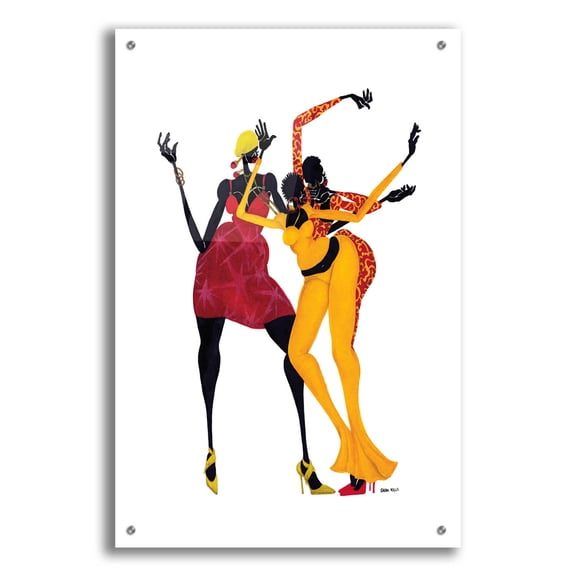 Epic Art 'Mamas Love Mambo' by Shan Kelly, Acrylic Glass Wall Art, 24"x36"