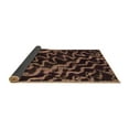 thumbnail image 2 of Ahgly Company Indoor Rectangle Abstract Brown Modern Area Rugs, 5' x 7', 2 of 4