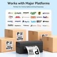 thumbnail image 4 of Hoorola Bluetooth Thermal Label Printer, Wireless 4x6 Shipping Label Printer for Small Business & Shipping Packages, Support iPho, 4 of 7