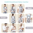 thumbnail image 4 of Ergonomic Baby Carrier Backpack Infant Baby Hipseat Carrier Front Facing Ergonomic Kangaroo Baby Wrap Sling Travel Backpack, 4 of 5