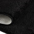 thumbnail image 4 of Rugs.com Bano Everyday Bath Mat Collection Rug – 1' 8 x 2' 7 Midnight Black Machine Washable Shag Bath Mat, Extra Soft and Absorbent, Non-Slip, Quick Dry, Perfect for Bathroom, 4 of 7