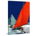 thumbnail image 2 of "Red Sail" Painting Print on Wrapped Canvas, 2 of 7