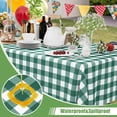 3 Pack Red Gingham Disposable Tablecloths 54x108 Inch Rectangular ...