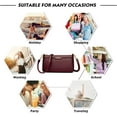 thumbnail image 7 of Crossbody Bags for Women Soft Leather Purse Lightweight Handbags Bag with Adjustable Shoulder and Wrist Straps, 7 of 7