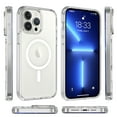 thumbnail image 4 of Dteck for iPhone 14 Pro Max 6.7 Inch Clear Magnetic Case, Slim Lightweight Transparent Case MagSafe Wireless Charging Raised Edges Camera Lens Protection Shockproof Cover for iPhone 14 Pro Max,Clear, 4 of 5