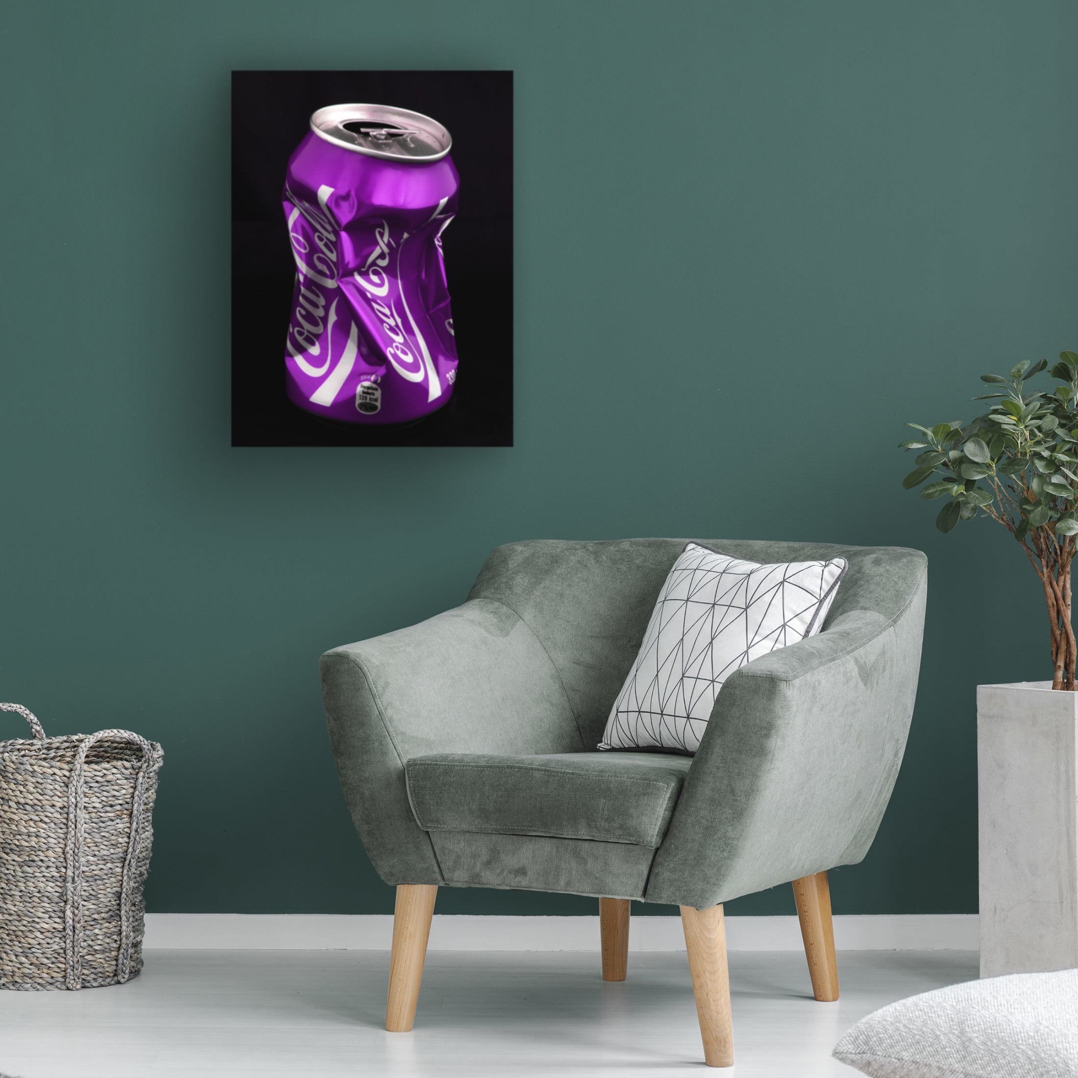 Canvas Wall Art - Peter Hardstone 'Revenge To Andy Warhol - Ultraviolet ' Wall Art for Living Room, Bedroom, or Office D?cor by Trademark Fine Art - 35 x 47 Inches