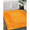 thumbnail image 2 of Ahgly Company Indoor Rectangle Contemporary Dark Orange Abstract Area Rugs, 8' x 12', 2 of 6